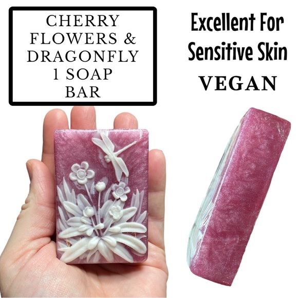 Effervescent Bubbles Other - 1 Bar, Dragonfly Cherry Scent, Handmade Soap ( PRICE IS FIRM ) Great Gift Idea!